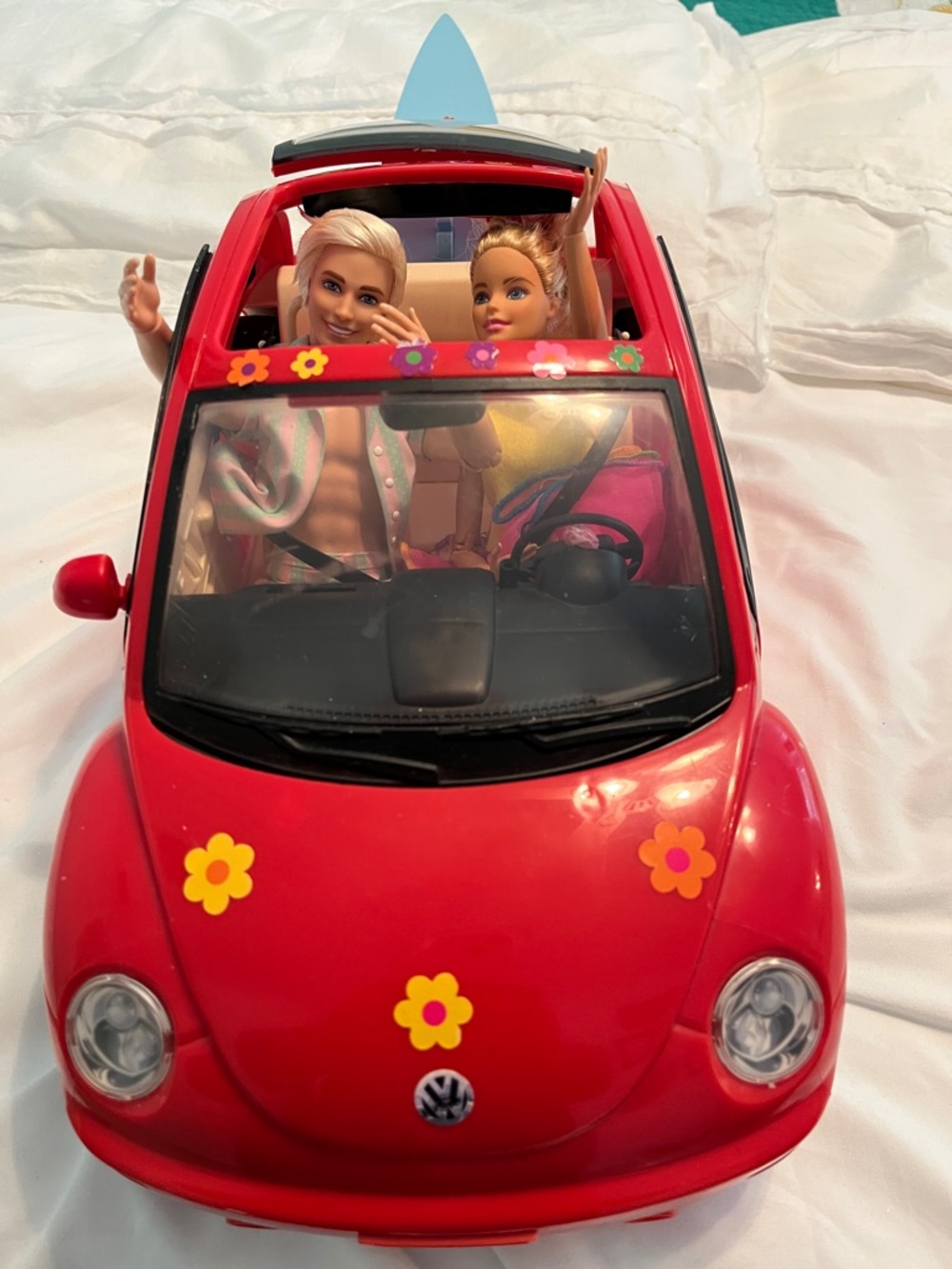 Mattel Barbie Red VW Beetle, Year:  2000.
